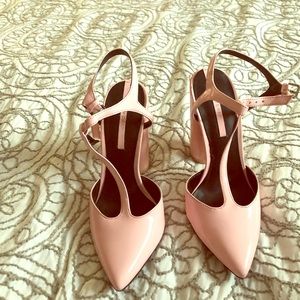 Zara light pink heels